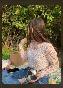 Crochet Open Knit Top