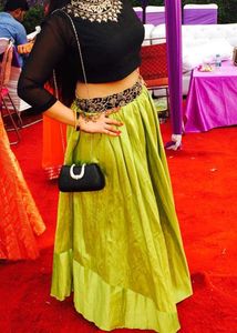 Crop Top And Skirt