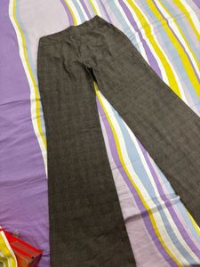 Vintage Plaid Wide Leg Trousers