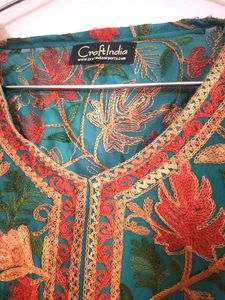 Heavy Embroidered kashmiri Kurta