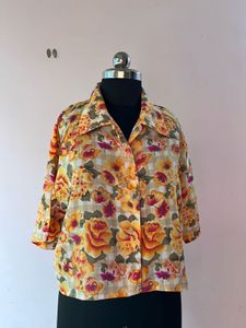 Floral Print Short Sleeve top