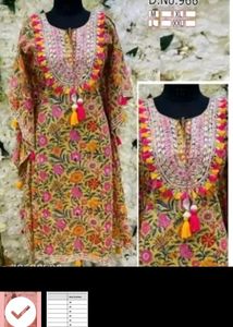 Its Totally NEW Without Tag Reyon Kaftan Kurti