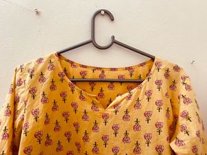 Beautiful Yellow Floral Tunic