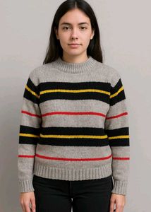 Striped Knit Sweater