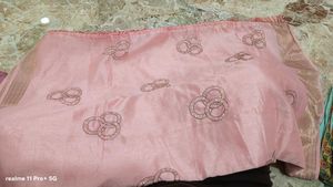 Pink Saree with Blouse