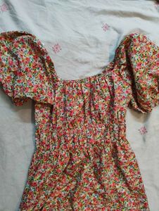 Floral Print Mini Dress