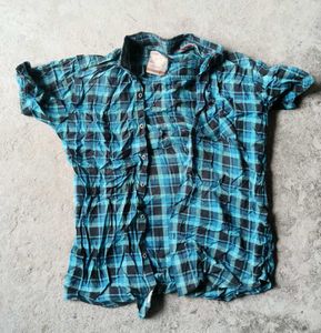 Blue Plaid Shirt