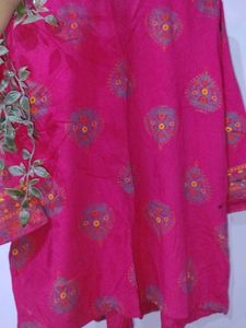 Pink Embroidered Top