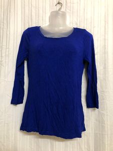Cable & Gauge Blue Long Sleeve T Shirt