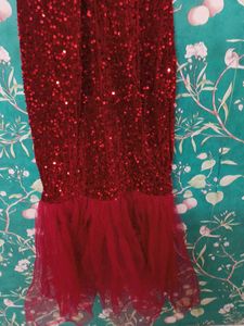 Red Sequin Mermaid Dress