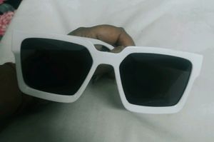 TRENDY white Frame Fiber GOGGLES, Tag IS Not There So LIKE NEW, otherwise Totally Unused