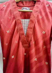 Fabindia Pure Cotton Calf-length A-Line Kurta