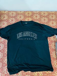 Printed Black Tee