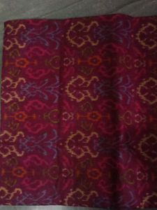 Pink &amp; Blue Ikat Saree