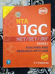 NTA UGC NET/SET/JRF Paper 1 Book