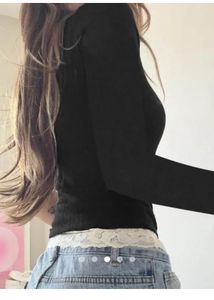 Black Lace Trim Cardigan