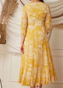 Yellow Floral Maxi Dress