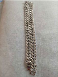 Link Chain Necklace with Rhinestone Anti Tarnish