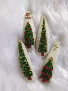 Christmas Tree Hair Clips