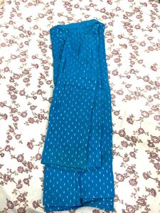 Blue Cotton Kurta, pajama set