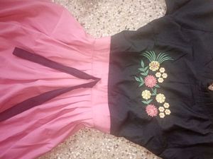 Black And Pink Dress