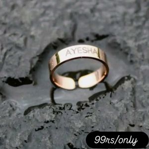 Customized Name Ring