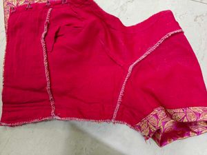 Pink &amp; Gold Brocade Blouse