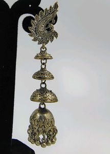 Oxidised Triple Layer Jhumka