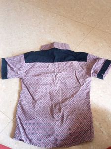 Boy&#39;s Patterned Short Sleeve Shirt