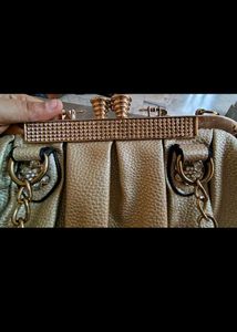 Vintage Gold Beaded Handbag