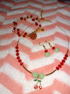 Cherry Charm Jewelry Set