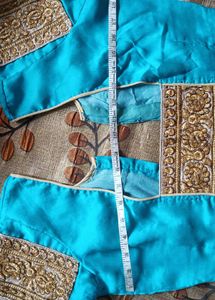 Teal Embroidered Blouse