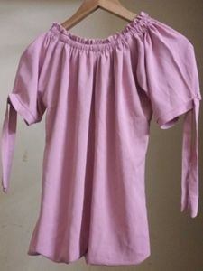 Cute Pink Off-Shoulder Top