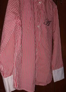 Striped Red & White Shirt