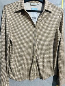 Patterned Button-Down Shirt