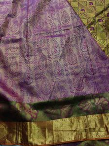Purple And Gold Bridal Kanchipuram