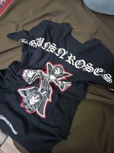 GUN & ROSES CHROME HEARTS T-SHIRT
