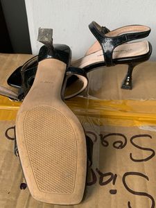 Black Square Toe Heels