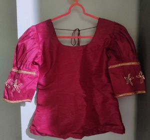 Kerala Kasavu Skirt &amp; Blouse