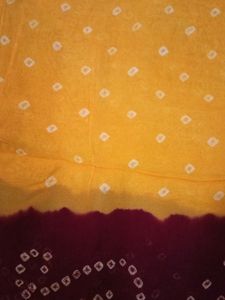 Georgette Bandhni Saree With Blouse