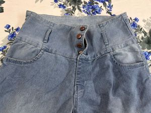 High-Waist Denim Jeans