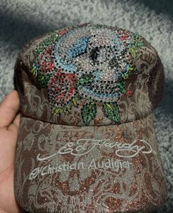 Ed Hardy Rhinestone Skull Hat