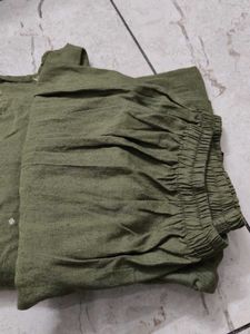 Olive Green Kurta Suit Set
