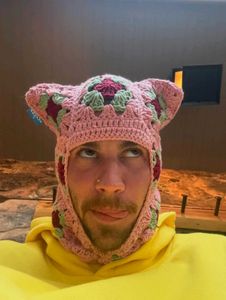 Crochet Justin Bieber's Cat Ear Balaclava/ski ma