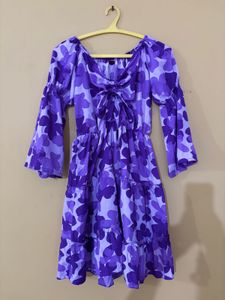 Floral Print Mini Dress