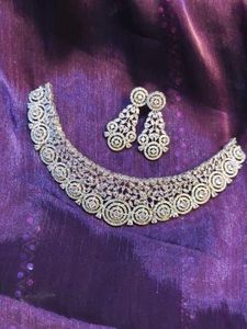 American Diamond Jewellery Set