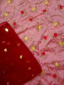 Pink Embroidered Anarkali Dress
