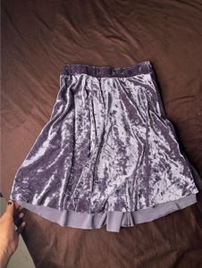 Velvet mini Skirt🩶