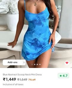 Blue Mini dress from Newme