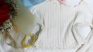 Cute Full Sleeve Crop Top ✨